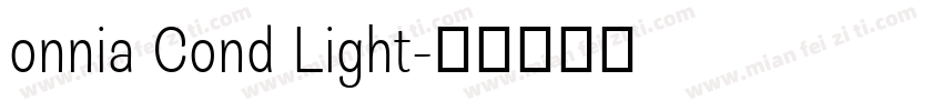onnia Cond Light字体转换